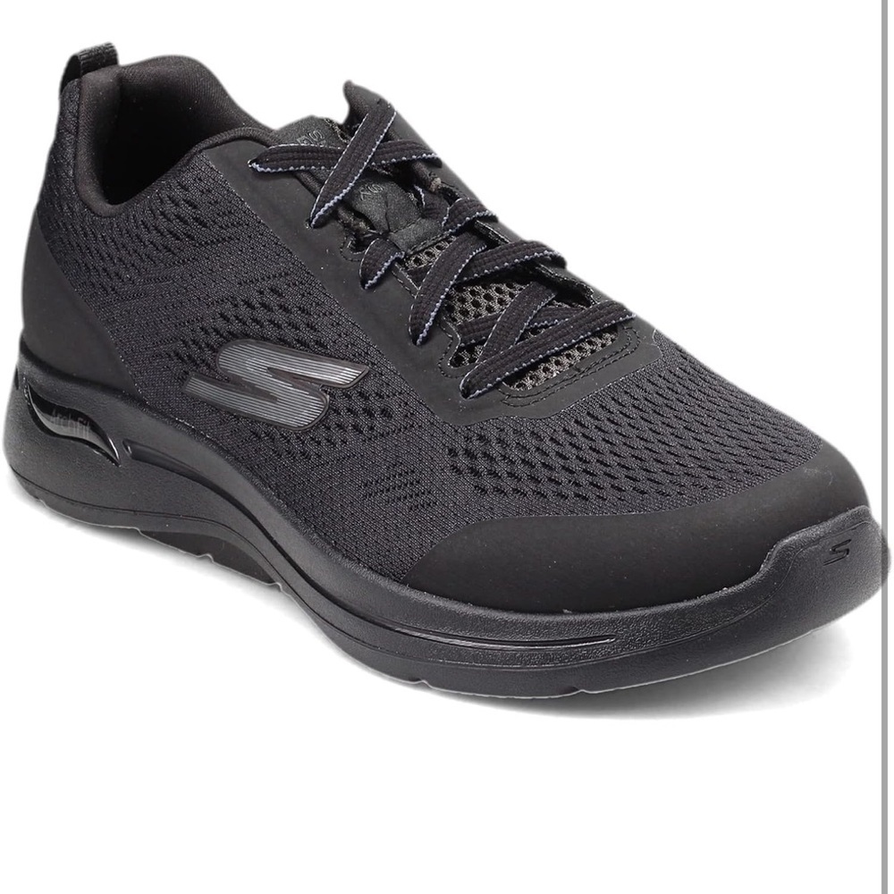 Skechers Men's Gowalk Arch Fit Idyllic Sneaker in Black - Picture 4 of 11